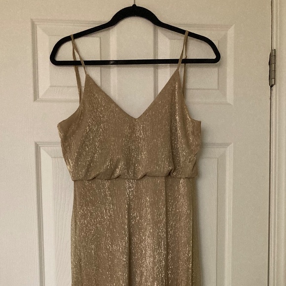 Lulus Gold Bridesmaid dress - Picture 1 of 3